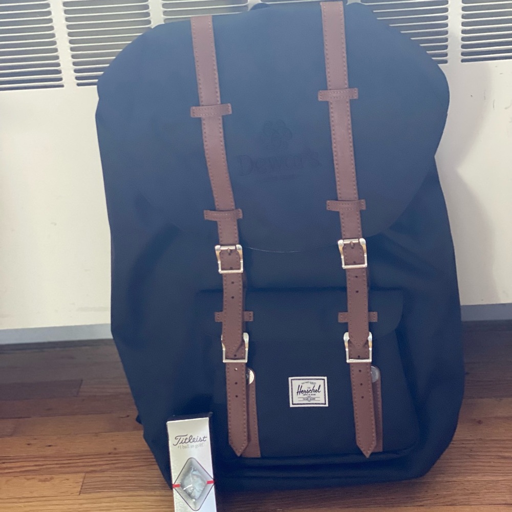 Herschel Black Little America Backpack - Picture 2 of 9